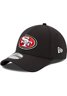 New Era San Francisco 49ers Mens Black Team Classic 39THIRTY Flex Hat