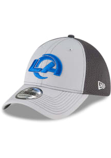 New Era Los Angeles Rams Mens Grey Grayed Out 39THIRTY Flex Hat