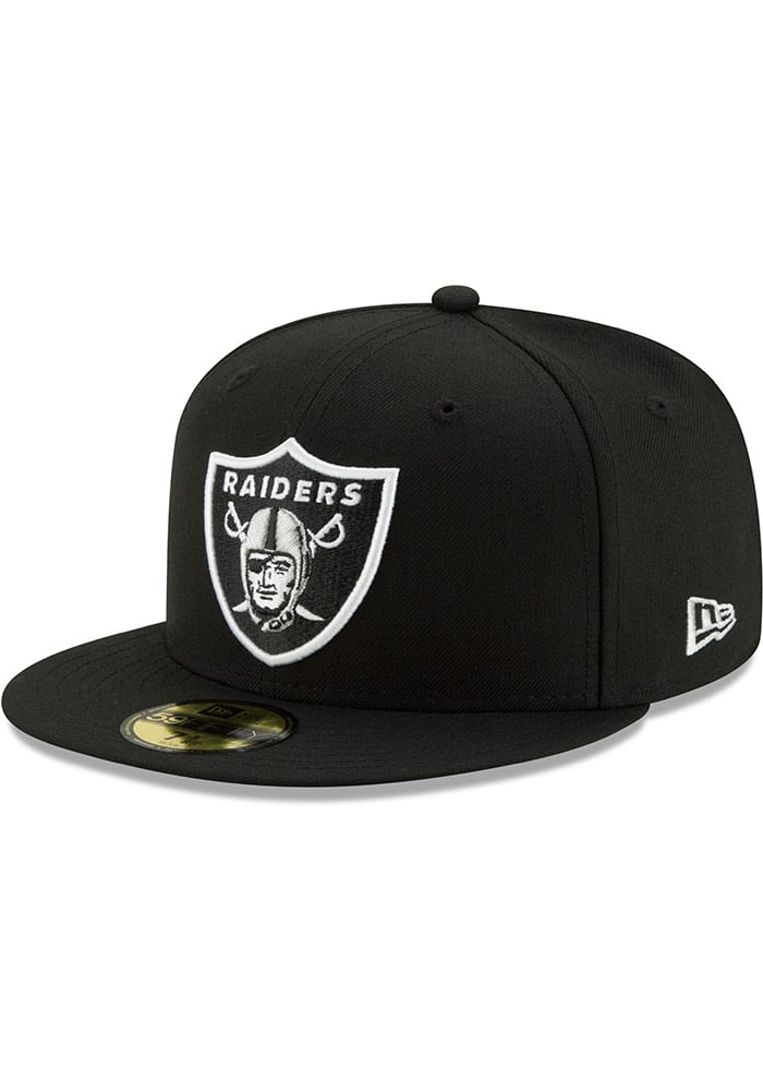 Men's New Era Black Las Vegas Raiders Local 59FIFTY Fitted Hat