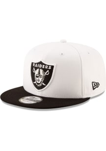 New Era Las Vegas Raiders White 2T Basic 9FIFTY Mens Snapback Hat