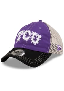 New Era TCU Horned Frogs 2T Casual Classic Trucker Adjustable Hat - Purple