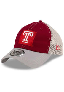 New Era Temple Owls 2T Casual Classic Trucker Adjustable Hat - Red