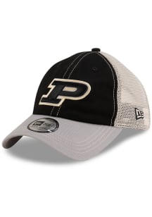 New Era Black Purdue Boilermakers 2T Casual Classic Trucker Adjustable Hat