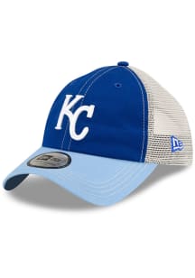 New Era Kansas City Royals 2T Casual Classic Trucker Adjustable Hat - Blue