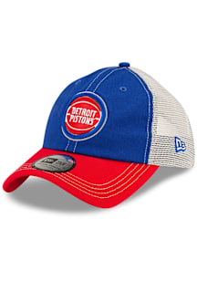 New Era Detroit Pistons Blue 2T Casual Classic Trucker Womens Adjustable Hat