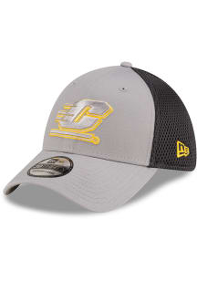 New Era Central Michigan Chippewas Mens Graphite Graphite and Grey Tonal Logo 39THIRTY Flex Hat
