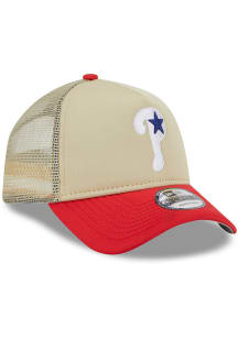 New Era Philadelphia Phillies 9FORTY Adjustable Hat - Tan