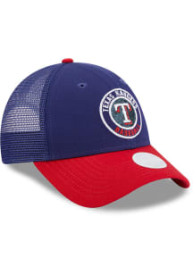 New Era Texas Rangers Blue Glitter 9FORTY Youth Adjustable Hat