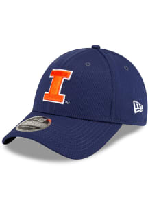 New Era Illinois Fighting Illini Strech Snap 9FORTY Adjustable Hat - Navy Blue