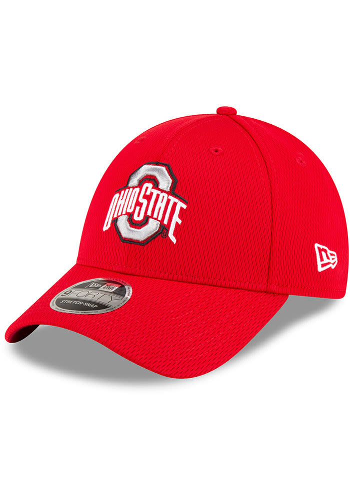 New Era Ohio State Buckeyes Strech Snap 9FORTY Adjustable Hat - Red