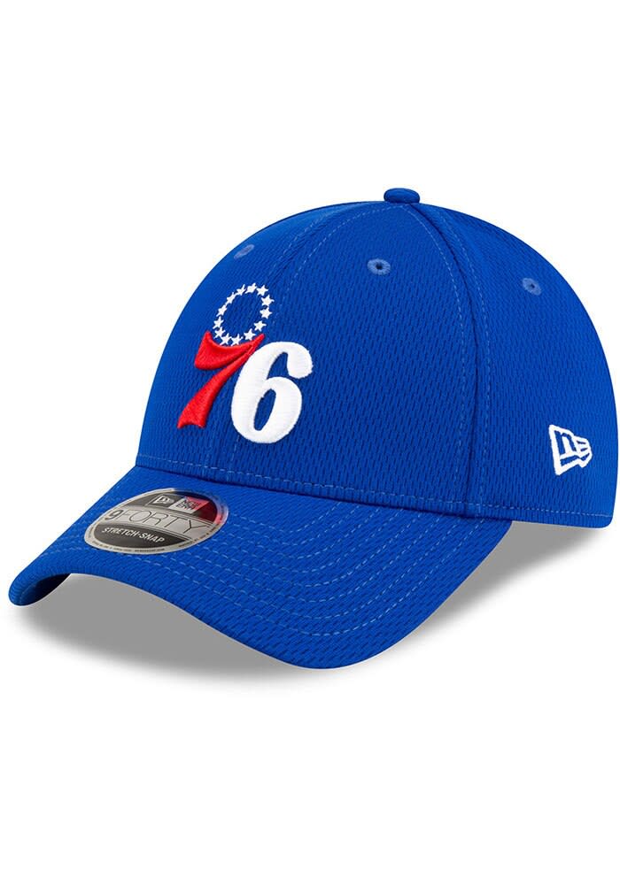 New Era Philadelphia 76ers BLUE Strech Snap 9FORTY Adjustable Hat