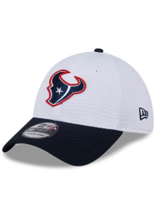 New Era Houston Texans Mens White 2024 Training Camp 39THIRTY Flex Hat