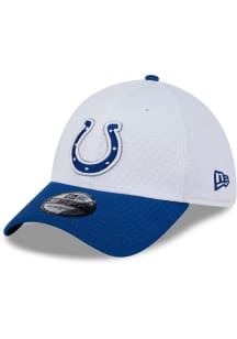 New Era Indianapolis Colts Mens White 2024 Training Camp 39THIRTY Flex Hat