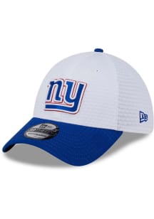 New Era New York Giants Mens White 2024 Training Camp 39THIRTY Flex Hat