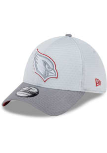 New Era Arizona Cardinals Mens Grey 2024 Training Camp 39THIRTY Flex Hat
