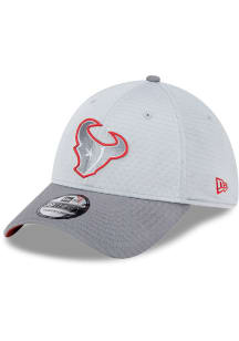 New Era Houston Texans Mens Grey 2024 Training Camp 39THIRTY Flex Hat