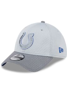 New Era Indianapolis Colts Mens Grey 2024 Training Camp 39THIRTY Flex Hat