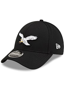 New Era Philadelphia Eagles Strech Snap 9FORTY Adjustable Hat - Black
