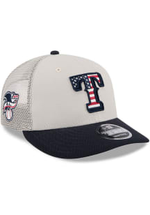 New Era Texas Rangers 2024 4th of July Low Profile 9FIFTY Adjustable Hat - White
