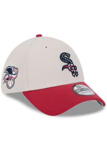 New Era Chicago White Sox Mens White 2024 4th of July 39THIRTY Flex Hat