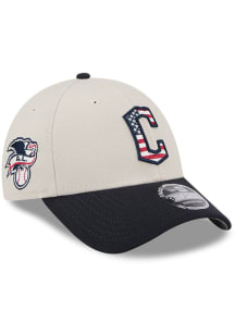 New Era Cleveland Guardians 2024 4th of July 9FORTY Adjustable Hat - White