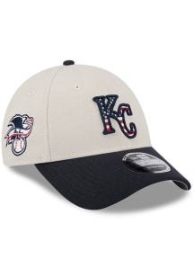 New Era Kansas City Royals 2024 4th of July 9FORTY Adjustable Hat - White