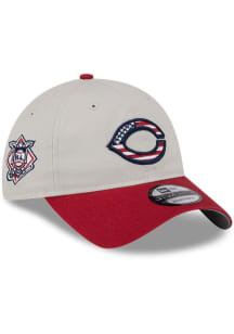 New Era Cincinnati Reds 2024 4th of July 9TWENTY Adjustable Hat - White