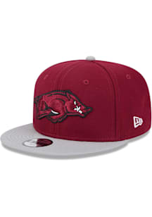 New Era Arkansas Razorbacks Cardinal 2T Evergreen JR 9FIFTY Youth Snapback Hat