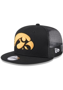 Iowa Hawkeyes New Era Evergreen Trucker JR 9FIFTY Youth Snapback Hat - Black