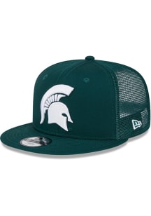 Michigan State Spartans New Era Evergreen Trucker JR 9FIFTY Youth Snapback Hat - Green