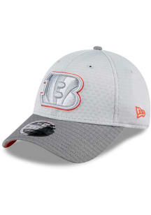 New Era Cincinnati Bengals 2024 Training Camp Stretch 9FORTY Adjustable Hat - Grey