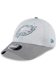 New Era Philadelphia Eagles 2024 Training Camp Stretch 9FORTY Adjustable Hat - Grey