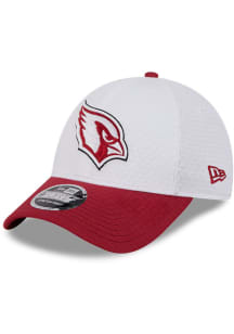 New Era Arizona Cardinals 2024 Training Camp Stretch 9FORTY Adjustable Hat - White