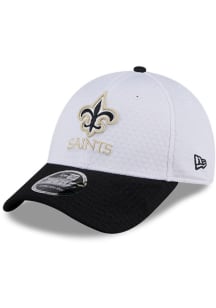 New Era New Orleans Saints 2024 Training Camp Stretch 9FORTY Adjustable Hat - White