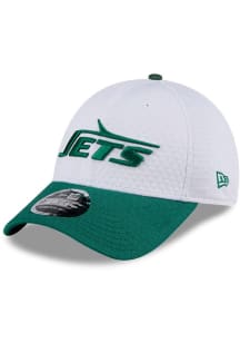 New Era New York Jets 2024 Training Camp Stretch 9FORTY Adjustable Hat - White