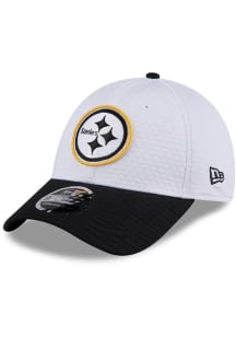 New Era Pittsburgh Steelers 2024 Training Camp Stretch 9FORTY Adjustable Hat - White