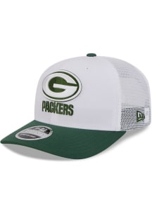 New Era Green Bay Packers 2024 Training Camp Stretch 9SEVENTY Adjustable Hat - White
