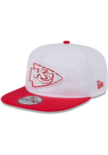 New Era Kansas City Chiefs White 2024 Training Camp Golfer Mens Snapback Hat