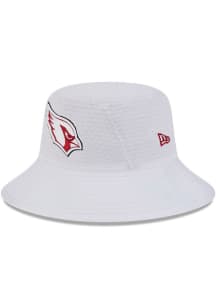 New Era Arizona Cardinals White 2024 Training Camp Mens Bucket Hat