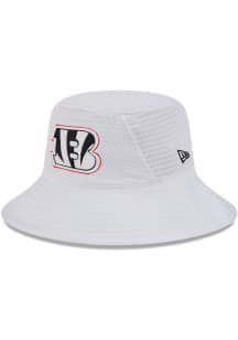 New Era Cincinnati Bengals White 2024 Training Camp Mens Bucket Hat