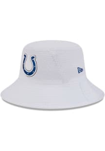 New Era Indianapolis Colts White 2024 Training Camp Mens Bucket Hat