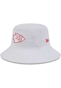 New Era Kansas City Chiefs White 2024 Training Camp Mens Bucket Hat