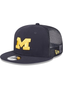 Michigan Wolverines New Era Evergreen Trucker JR 9FIFTY Youth Snapback Hat - Navy Blue