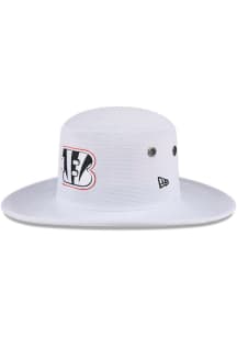 New Era Cincinnati Bengals White 2024 Training Camp Panama Mens Bucket Hat