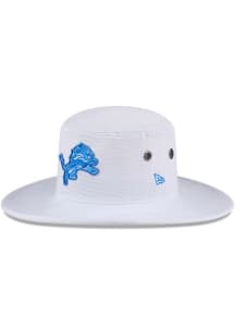 New Era Detroit Lions White 2024 Training Camp Panama Mens Bucket Hat