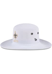 New Era New Orleans Saints White 2024 Training Camp Panama Mens Bucket Hat