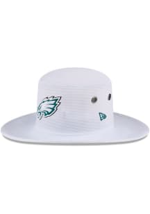 New Era Philadelphia Eagles White 2024 Training Camp Panama Mens Bucket Hat