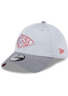 New Era Kansas City Chiefs Grey 2024 Training Camp JR 39THIRTY Youth Flex Hat