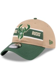 New Era Milwaukee Bucks 2024 NBA Draft 9TWENTY Adjustable Hat - Brown