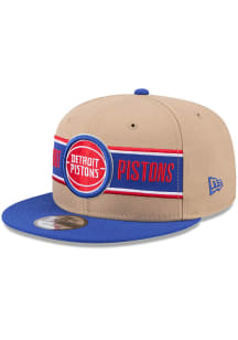 New Era Detroit Pistons Brown 2024 NBA Draft 9FIFTY Mens Snapback Hat